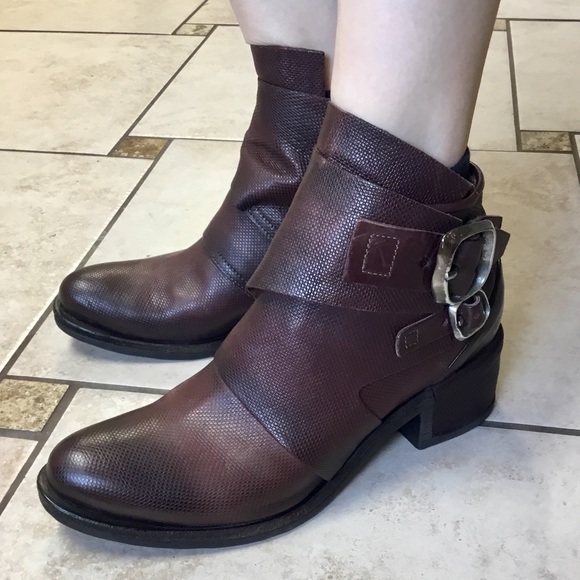 NWT A.S.98 Olin Ankle boots textured leather (40) 10 - Picture 12 of 14